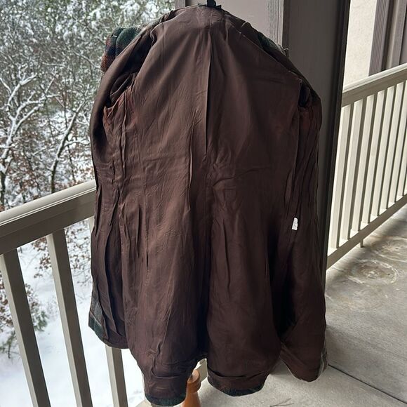 Zara Basic Plaid Wool Coat - Picture 8 of 11